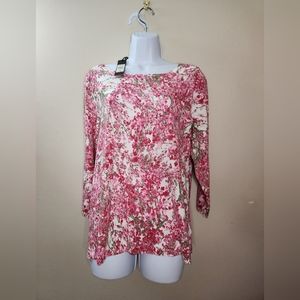 Talbots Floral Top/ Sweater Classic Talbots blouse NWT size XL